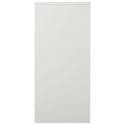 vidaXL Armário com porta deslizante aço 90x40x90 cm cinzento-claro