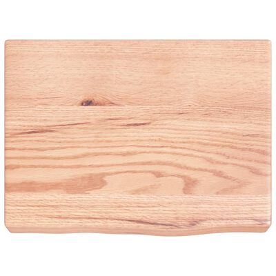 vidaXL Bancada p/ WC 40x30x(2-6) cm madeira maciça tratada castanho