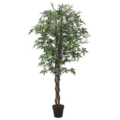 vidaXL Ácer artificial 672 folhas 180 cm verde