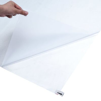 vidaXL Película janela estática 90x500 cm PVC cinza transparente fosco