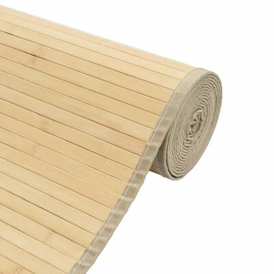 vidaXL Tapete retangular 70x1000 cm bambu cor natural clara