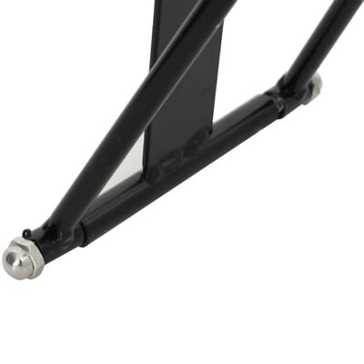 vidaXL Suporte para sela portátil e dobrável aço preto