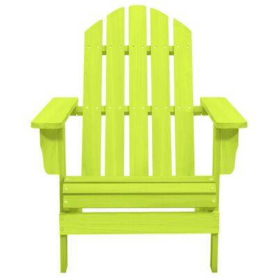 vidaXL Cadeira Adirondack para jardim abeto maciço verde