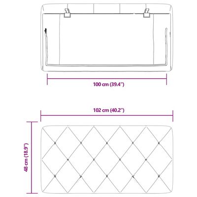 vidaXL Almofadão de cabeceira 100 cm veludo cinzento-claro