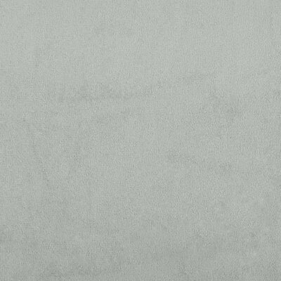 vidaXL Almofadão de cabeceira 120 cm veludo cinzento-claro