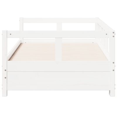 vidaXL Sofá-cama sem colchão 80x200 cm madeira de pinho maciça branco