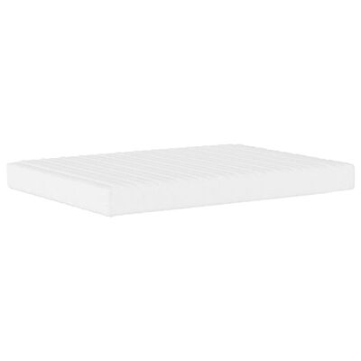 vidaXL Cama com colchão 140x200 cm couro artificial preto e branco