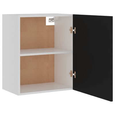 vidaXL Armários de parede 2 pcs 50x31x60 cm contraplacado preto