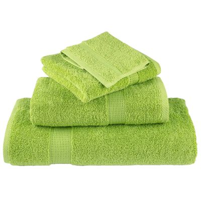 vidaXL Toalhas mãos premium SOLUND 10pcs 50x100cm 600gsm verde maça