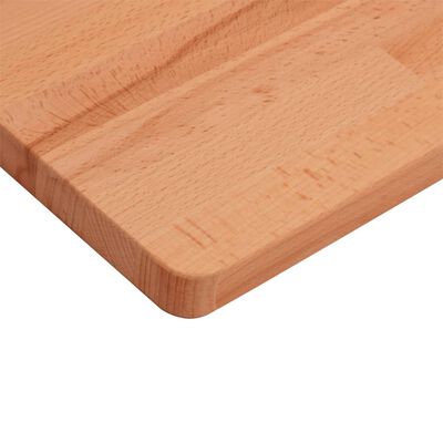 vidaXL Tampo de mesa retangular 100x50x1,5 cm madeira de faia maciça