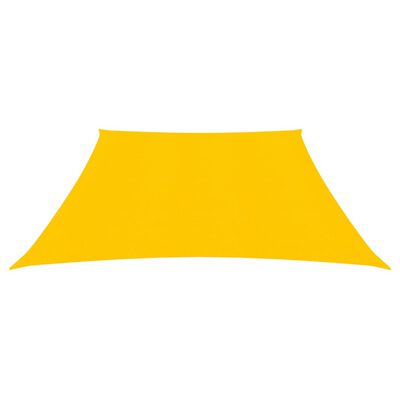 vidaXL Para-sol estilo vela 160 g/m² 3/4x2 m PEAD amarelo
