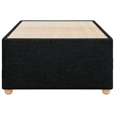 vidaXL Estrutura de cama 90x190 cm tecido preto