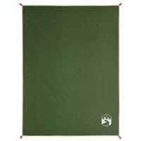 vidaXL Toalha de piquenique com estacas 205x155 cm verde