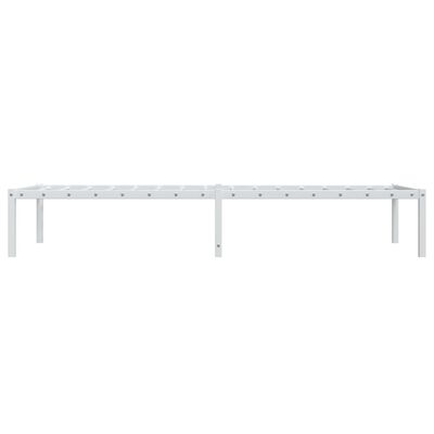 vidaXL Estrutura de cama 75x190 cm metal branco