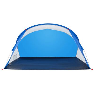 vidaXL Tenda de praia 2 Pessoas pop-up impermeável azul ciano