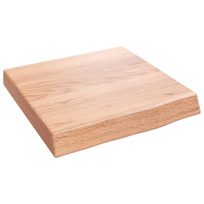 vidaXL Bancada p/ WC 40x40x(2-6) cm madeira maciça tratada castanho