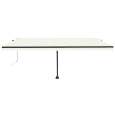 vidaXL Toldo automático independente 500x300 cm cor creme