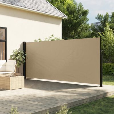 vidaXL Toldo lateral retrátil 180x300 cm bege