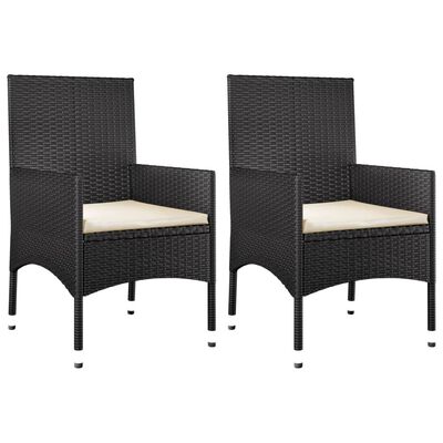 vidaXL 4 pcs conjunto lounge de jardim c/ almofadões vime PE preto