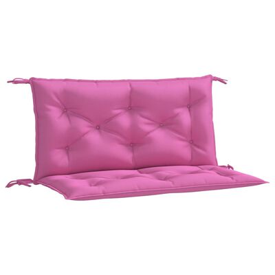 vidaXL Almofadões p/ banco de jardim 2 pcs 100x50x7 cm tecido rosa