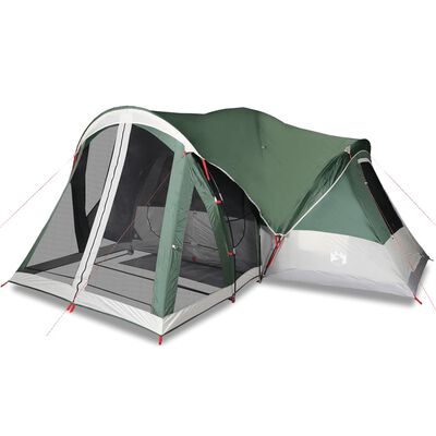 vidaXL Tenda familiar tipi para 8 pessoas impermeável verde