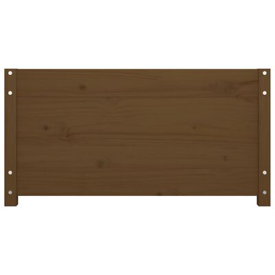 vidaXL Sofá-cama 90x200 cm madeira de pinho maciça castanho mel