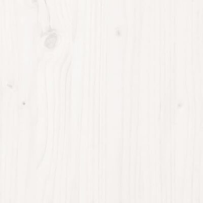 vidaXL Cama de paletes de solteiro 90x190 cm pinho maciço branco