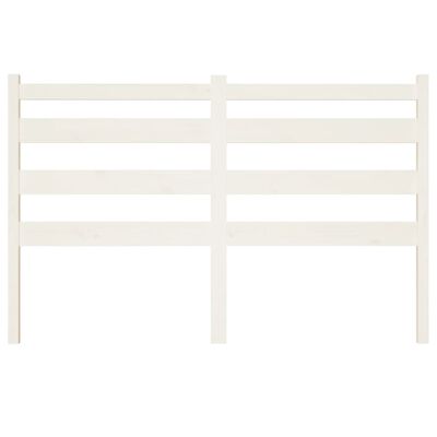 vidaXL Cabeceira de cama 146x4x100 cm pinho maciço branco