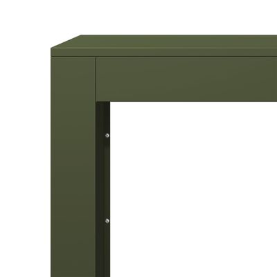 vidaXL Suporte para lenha 100x40x80 cm aço verde