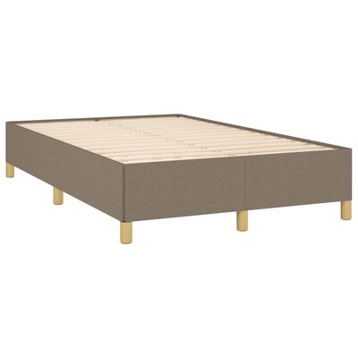 vidaXL Estrutura de cama 120x200 cm tecido cinza-acastanhado