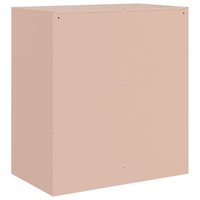 vidaXL Aparador 67x39x73 cm aço rosa