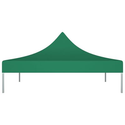 vidaXL Teto para tenda de festas 2x2 m 270 g/m² verde