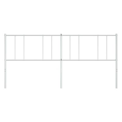 vidaXL Cabeceira de cama 180 cm metal branco