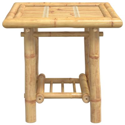 vidaXL Mesa de apoio 45x45x45 cm bambu