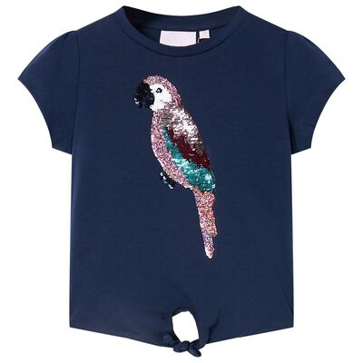 T-shirt infantil azul-escuro 140