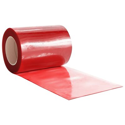 vidaXL Cortina de porta 300 mm x 2,6 mm 25 m PVC vermelho