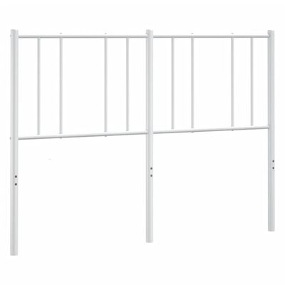 vidaXL Cabeceira de cama 150 cm metal branco