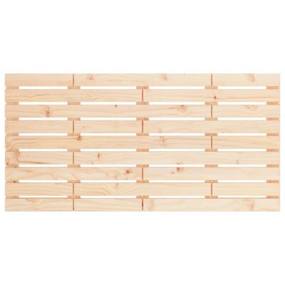 vidaXL Cabeceira de parede 126x3x63 cm madeira de pinho maciça