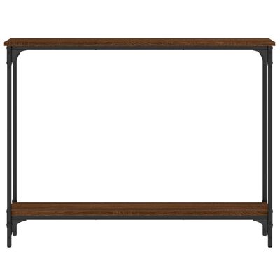 vidaXL Mesa consola 100x22,5x75 cm derivados madeira carvalho castanho