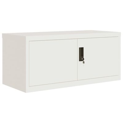 vidaXL Arquivador 90x40x145 cm aço branco