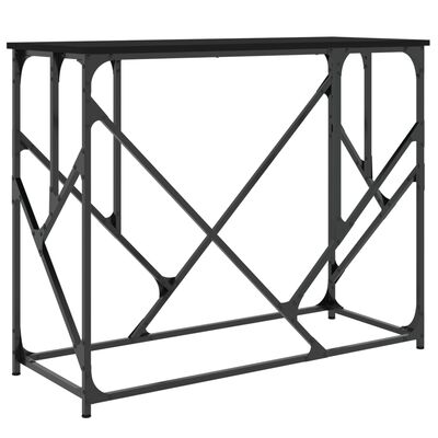 vidaXL Mesa consola 100x40x80 cm derivados de madeira preto