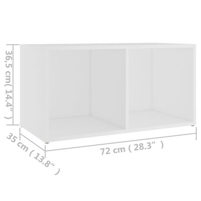 vidaXL Móvel de TV 72x35x36,5 cm derivados de madeira branco