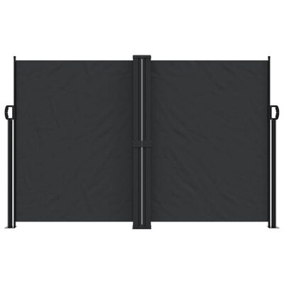 vidaXL Toldo lateral retrátil 160x1000 cm preto