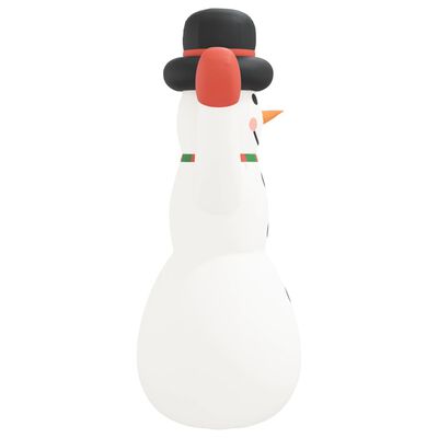 vidaXL Boneco de neve insuflável com luzes LED 620 cm