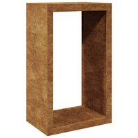 VidaXL Suporte para lenha 60x40x100 cm aço corten