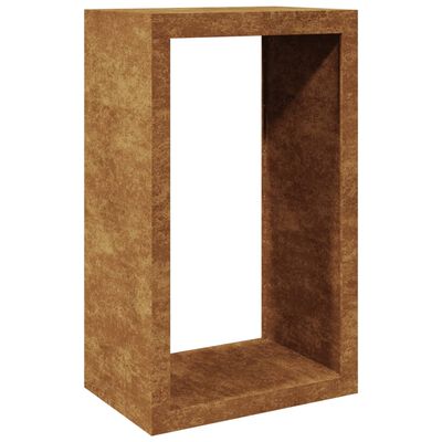 VidaXL Suporte para lenha 60x40x100 cm aço corten