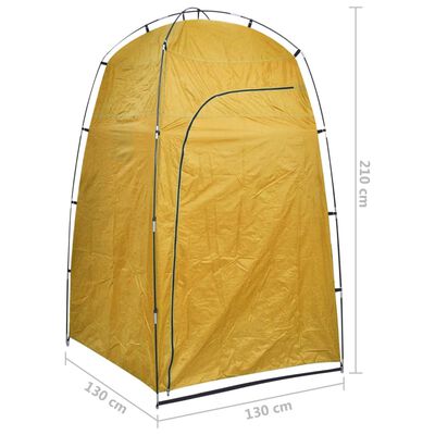 vidaXL Tenda de WC para duche ou mudança de roupa amarelo