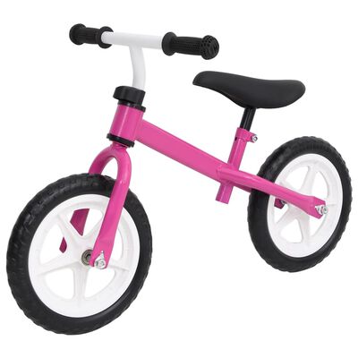 vidaXL Bicicleta de equilíbrio com rodas de 9,5" rosa