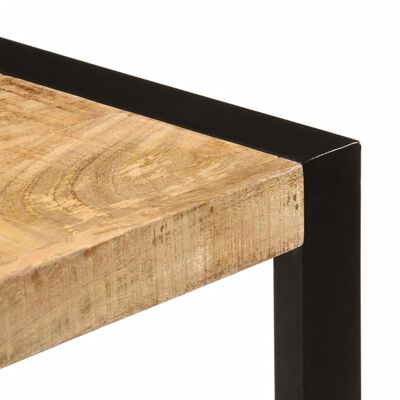 vidaXL Mesa de jantar 120x55x76 cm madeira de mangueira maciça áspera