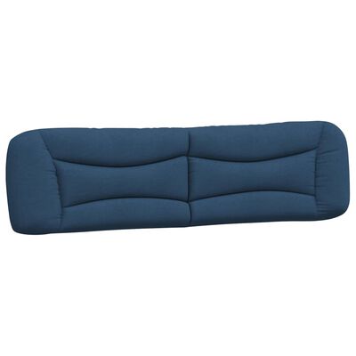 vidaXL Estrutura de cama sem colchão 200x200 cm tecido azul